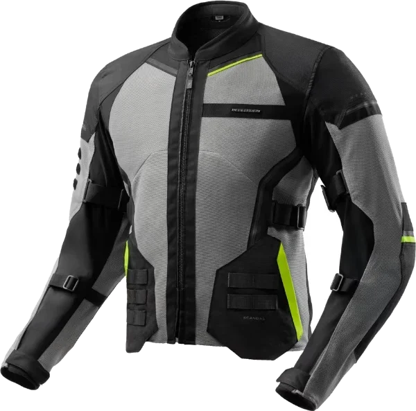 Rebelhorn Scandal 3.0 Textile Jacket - Black / Grey / Fluo Yellow, Black