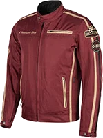 Helstons King Tissu Jacket Bordeaux