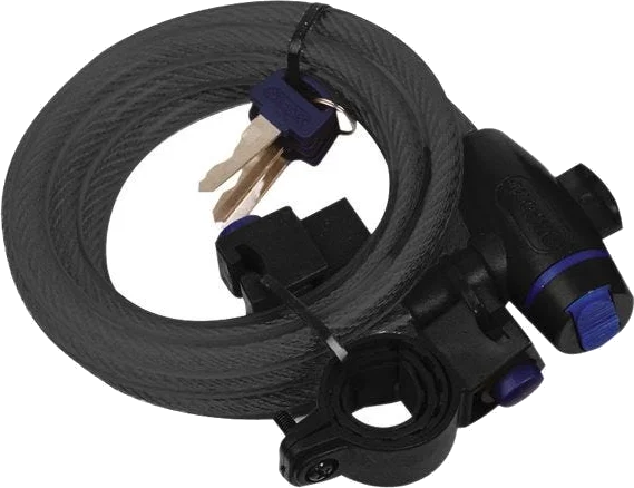 Oxford Cable Lock 12mm x 1800mm - Smoke