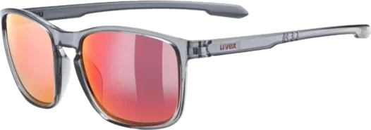 Uvex Sunglasses LGL-52 - Clear/Mirror Red, Clear/Mirror Red