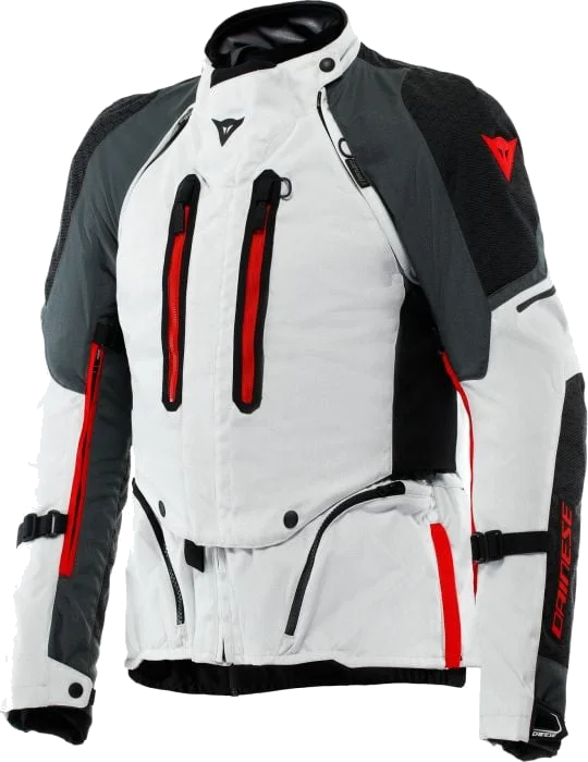 Dainese Super Adventure Absoluteshell™ Jacket, Glacier Grey/Iron Gate/Red