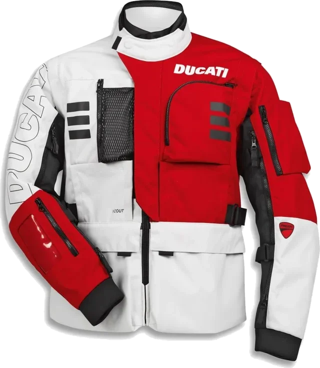 Ducati Explorer 2 Jacket, white red black