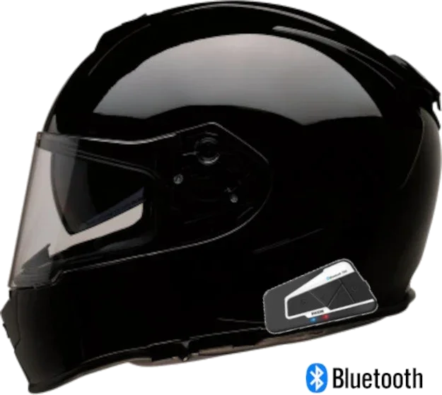 Z1R Warrant Full Face Bluetooth Helmet Gloss Black