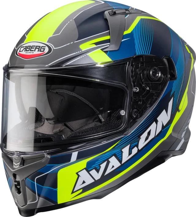 Caberg Avalon X Optic Matt Grey Yellow Full Face Helmet, Matt Grey Yellow
