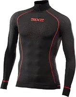 Six2 Ts13w Blazefit Warm Shirt Black Red