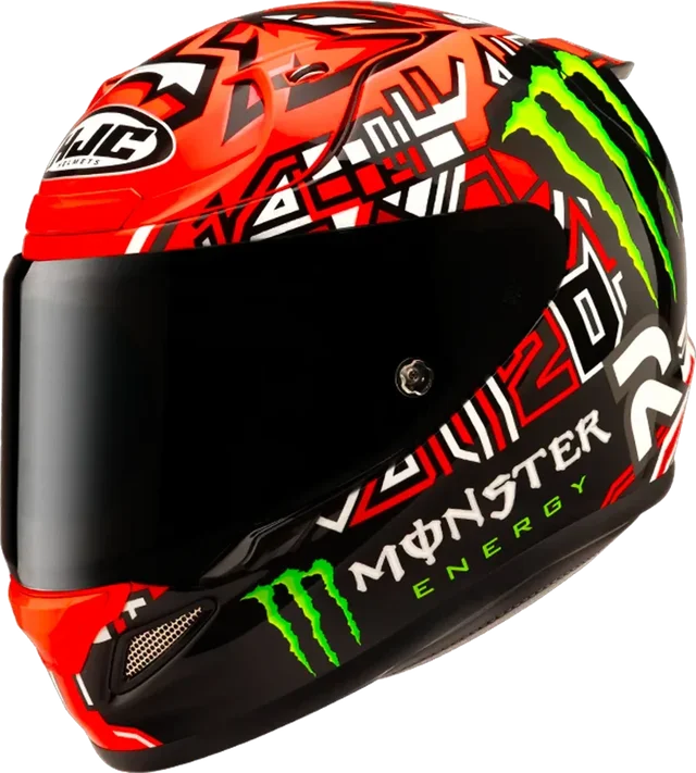HJC Rpha12 Helmet Quartararo Replica II MC1 Black/Red Fluo Gloss