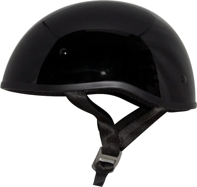 Zox Retro Old School Solid Half Helmet, gloss black