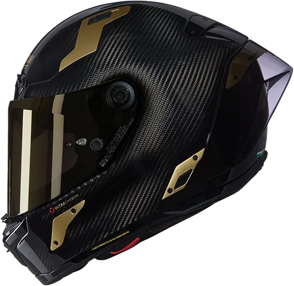 NOLAN X-804 RS AUREO 330 (GOLD AND CLEAR VISOR INCLUDED), carbon gold