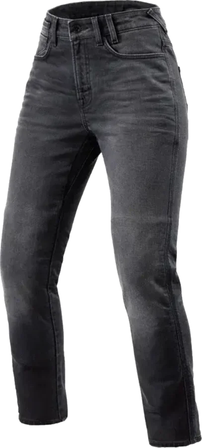 REV'IT! Victoria 2 Ladies Slim Fit Jeans - Medium Grey Used, Grey Short