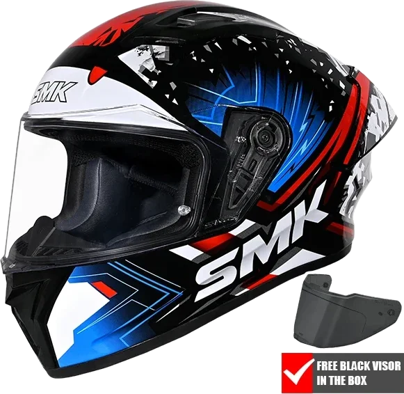 SMK STELLAR SPORT FLARE GL215 - BLACK / BLUE / RED