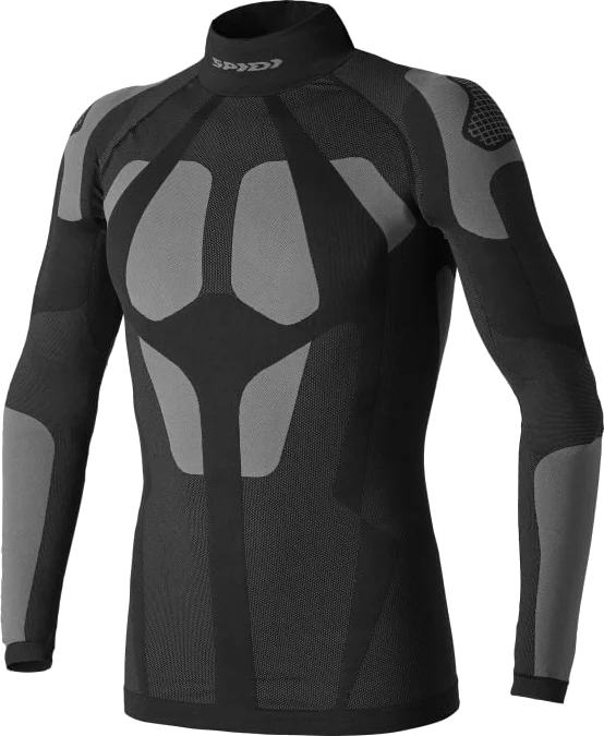 Spidi Seamless Shirt, Black/Grey