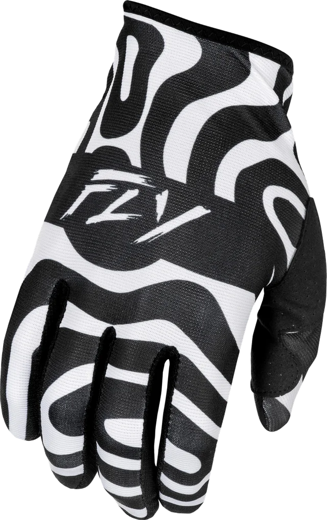 Fly Racing Lite Abyss Gloves, White/Black