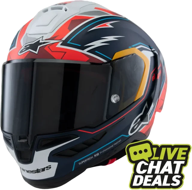 Alpinestars SUPERTECH R10 LE SIGNED BY PEDRO ACOSTA-LE HELMET-BLACK RED WHITE MATT-SIGNED