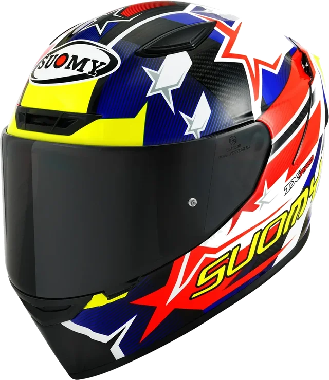 Suomy TX-PRO Higher Helmet, Red/WT/Blue/YL