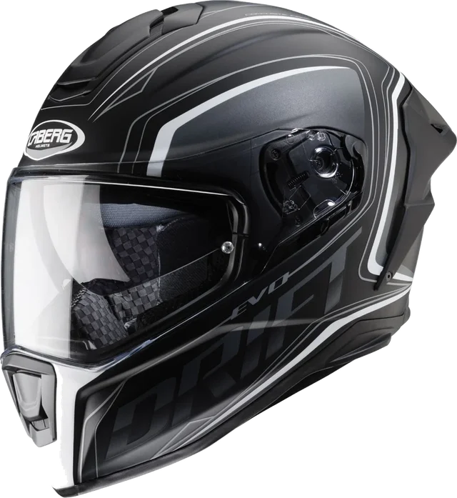 Caberg Drift Evo Integra Black Fluo Red, Black Matt/White