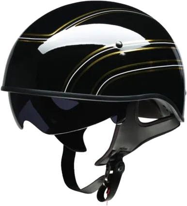 Z1R Apparel Z1R Vagrant Varsity Helmet, Black/Gold