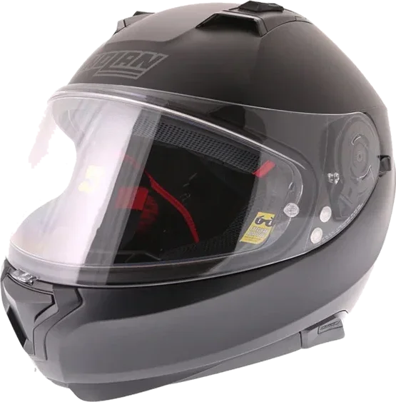 Nolan N87 Classic N-Com 10 Matt Black, Matt Black