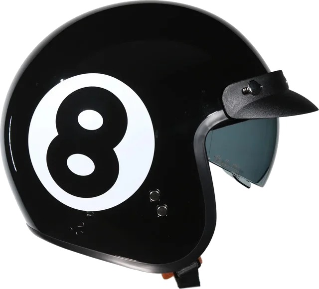 Frank Thomas Open Face Helmet 8 Ball, 8 Ball