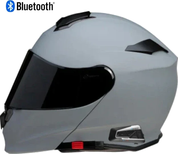 Z1R Solaris 2.0 Smoke Modular Bluetooth Helmet Gray