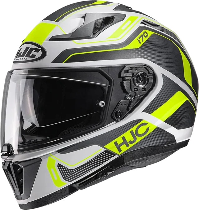 HJC i70 Helmet Lonex MC3HSF Black/White/Yellow Fluo Matt