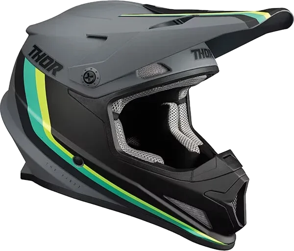 Thor Sector MIPS Off Road MX Enduro ACU Gold Helmet Runner, grey teal