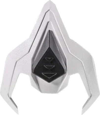 LS2 FF817 Challenger II Top Air Vent Solid Glitter White 806817AVT02