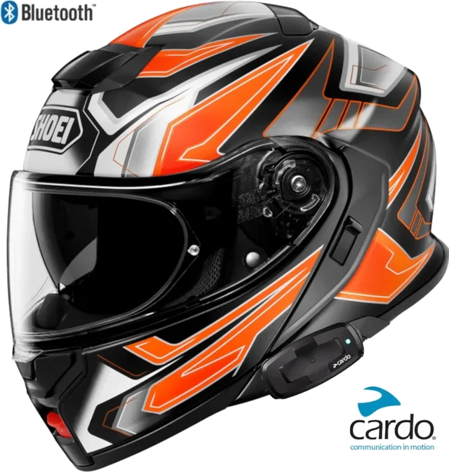 Shoei Neotec 3 Bluetooth Helmet Anthem TC8 Cardo Packtalk S