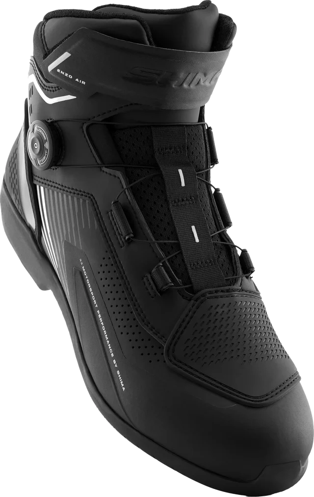 SHIMA Enzo Air Motorcycle Boots, black/white