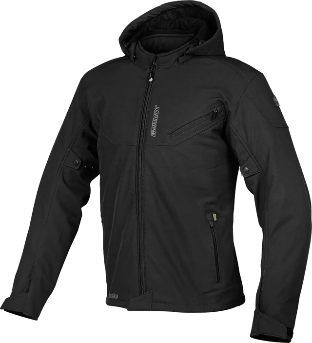 Germot Snake waterproof Motorcycle Softshell Jacket, black