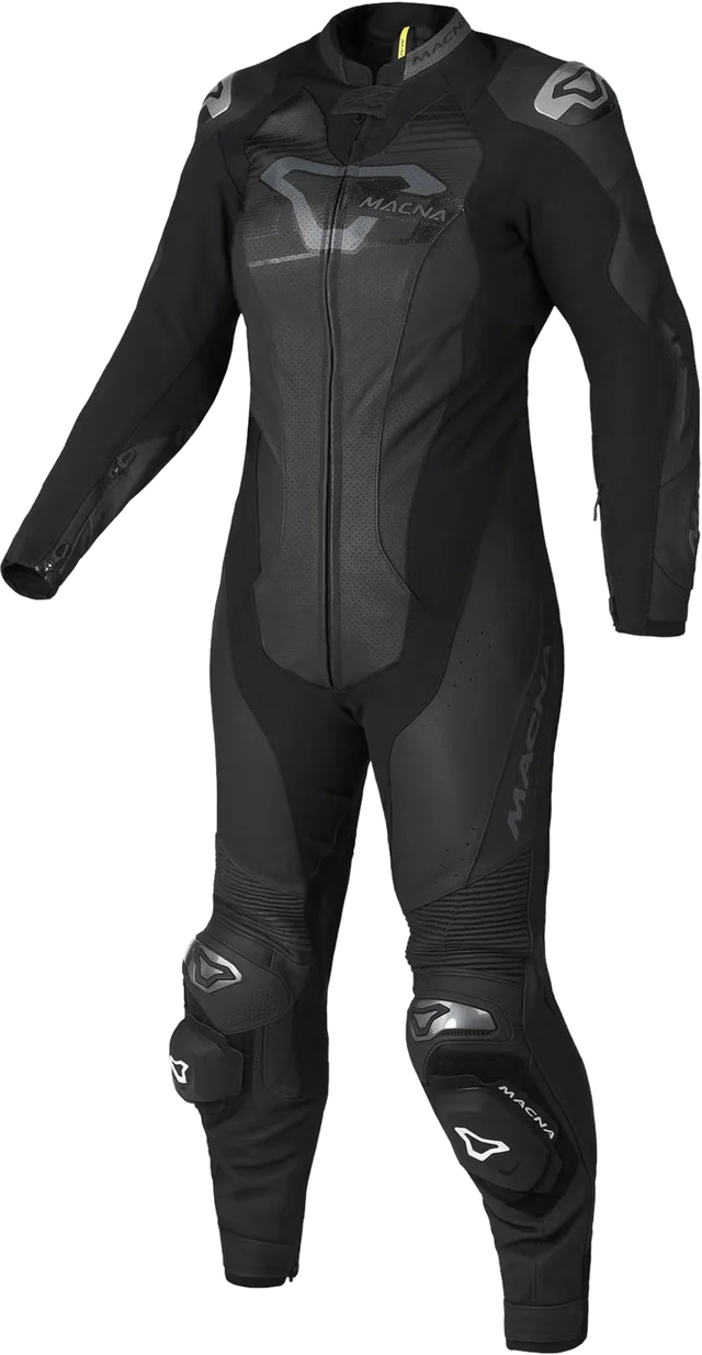 Macna Blitz One Piece Ladies Motorcycle Leather Suit, black