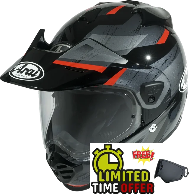 Arai Tour-X5 Anodize Red - Free Dark Visor