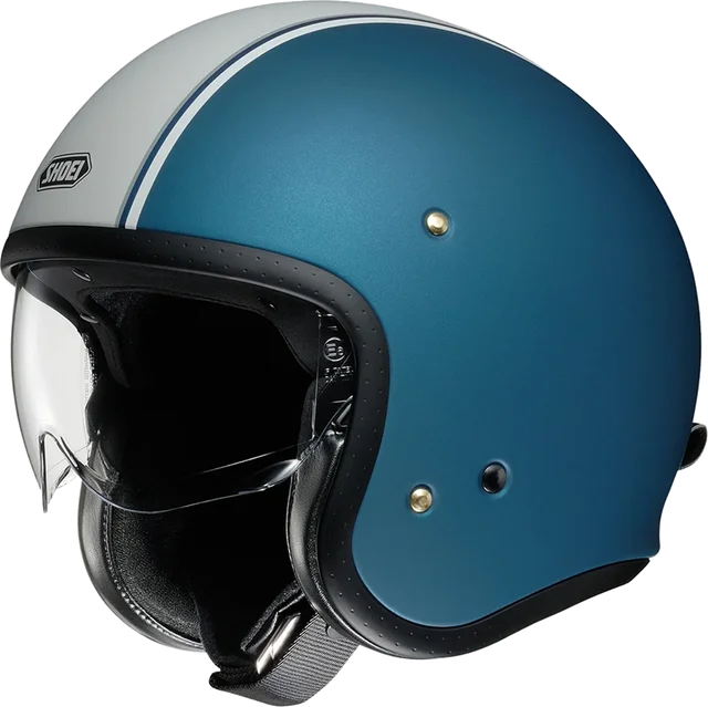 Shoei J-O Helmet Carburettor TC-2 Blue/White Matt