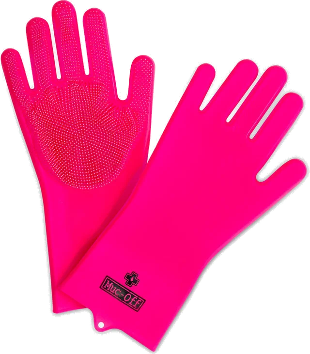 Muc-Off Deep Scrubber Gloves Pink, Pink