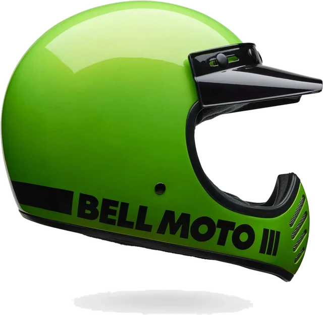 Bell Helmets Bell Moto-3 Helmet CLOSEOUT, classic gloss green