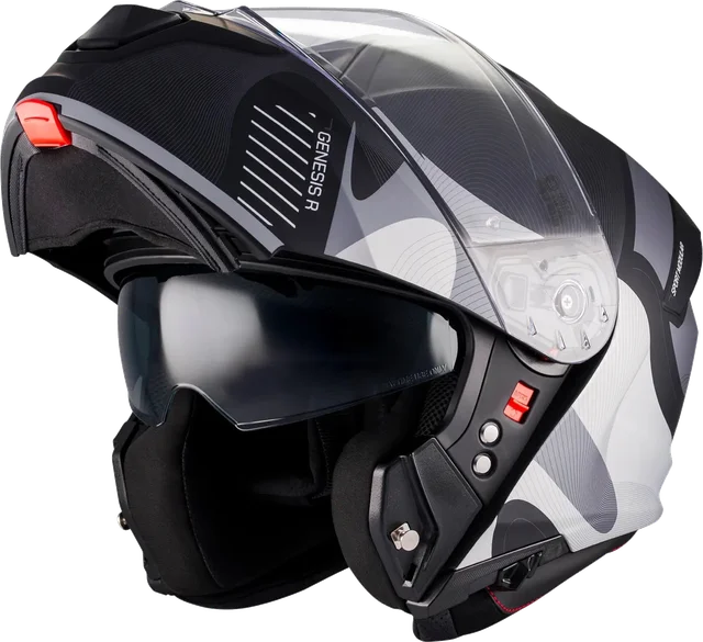 MT Helmet Genesis R Lancer B12 Matt Black / Grey, Grey