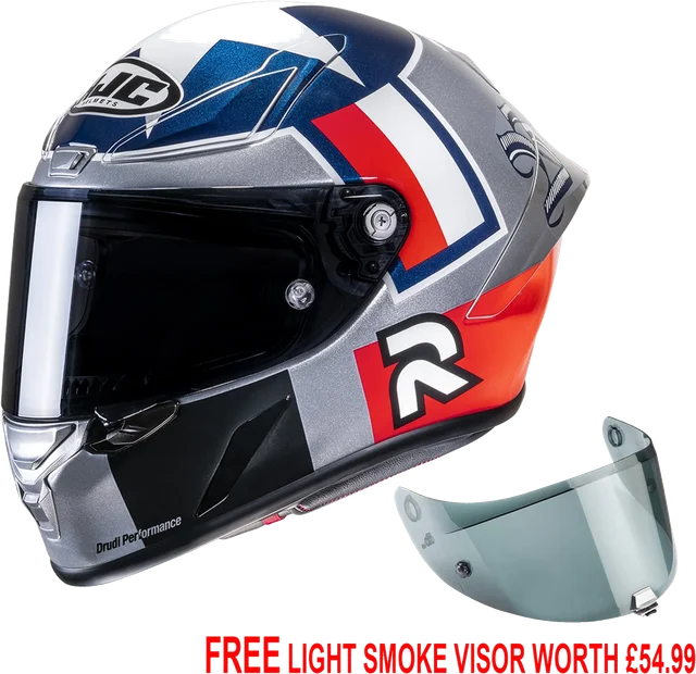 HJC RPHA 1 - Ben Spies Silverstar - Free Light Smoke Visor