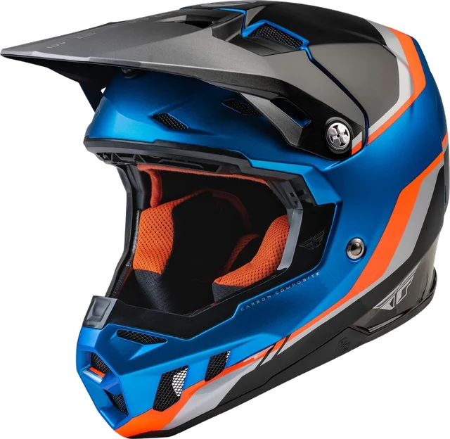 Fly Racing Fly Formula CC Driver Youth Helmet Blue Orange Black