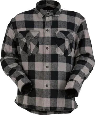 Z1R Duke Flannel Shirt, Grey/Black