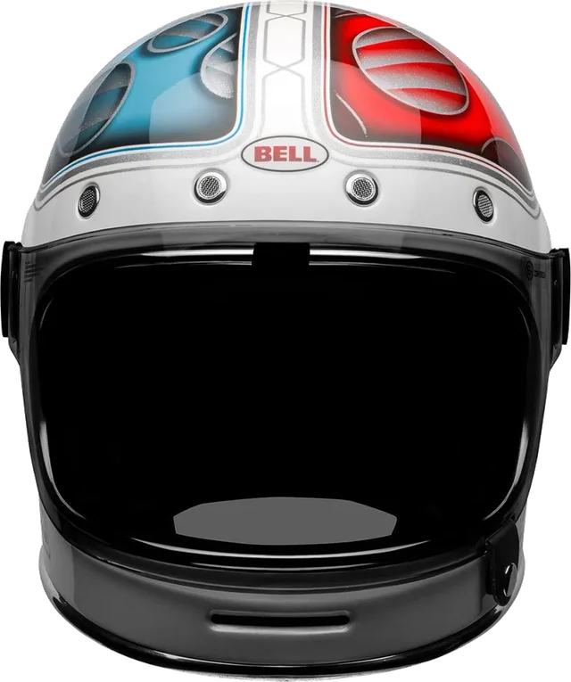 Bell moto Bullitt Dlx Barracuda Full Face Helmet, White / Red / Blue