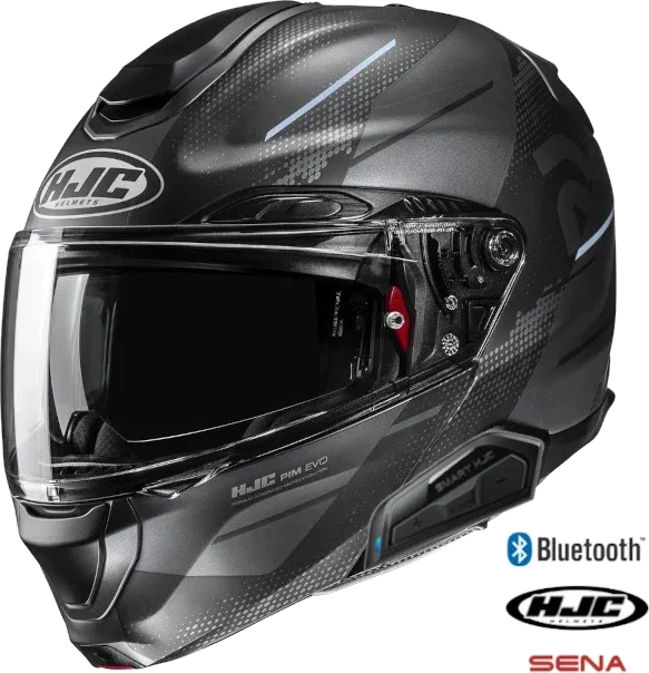 HJC RPHA 91 Modular Helmet Blat Graphic MC-5SF 11b Installed