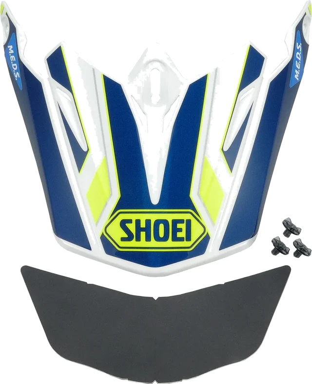 Shoei Peak For VFX WR Allegiant TC-3 Yellow / White / Blue Helmet