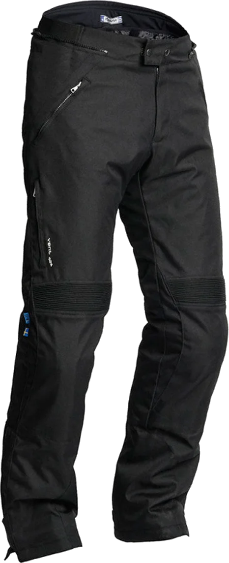 Lindstrands Volda Short / Wide Leg Textile Trouser Black