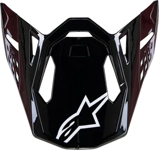 Alpinestars Supertech M10 MX Helmet Peak Gloss Black / Carbon