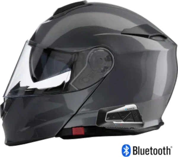 Z1R Solaris Modular Bluetooth Helmet Dark Silver