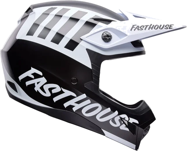 Bell Helmets Bell MX-10 MIPS Fasthouse Helmet CLOSEOUT, black white fasthouse