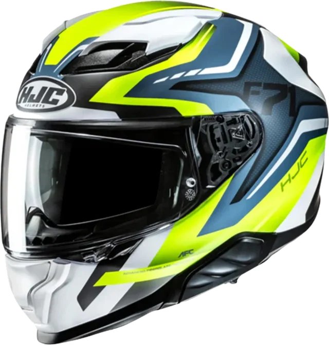 HJC F71 Helmet Fes MCH3HSF Black/Blue/Yellow Matt