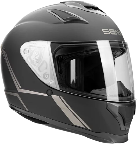 Sena Stryker Helmet w/ Integrated Premium Intercom System, Gloss White