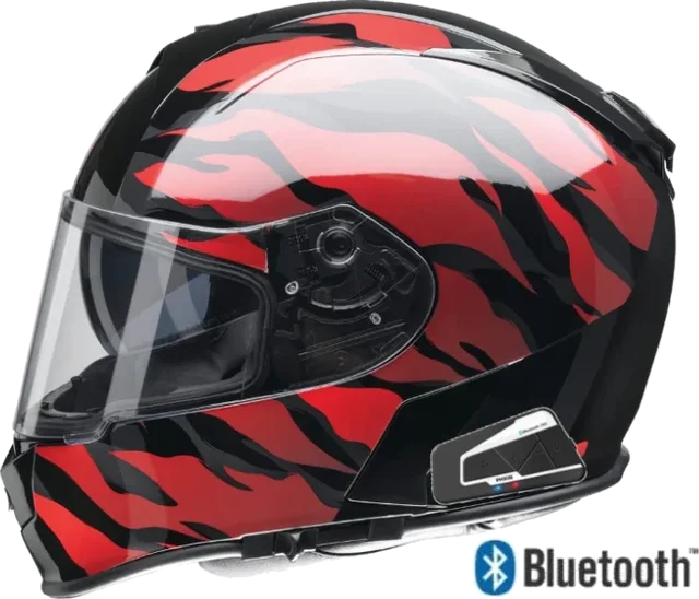 Z1R Warrant Full Face Bluetooth Helmet Panthera Black/Red