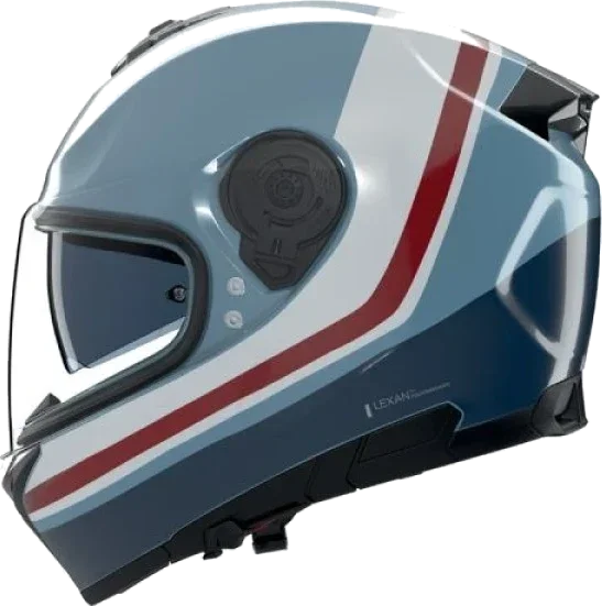 Nolan N80-8 INCLINE Blue Grey / Deep Blue / White / Red, blue white red