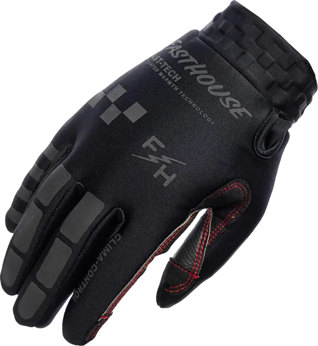 Fasthouse Toaster Glove - Black/Black, black black
